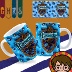 ARTE AVULSA - CORVINAL HARRY POTTER CASAS 3D