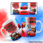 ARTE AVULSA - MEU MIÓ AMIGO RELÂMPAGO MCQUEEN E MATE