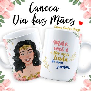 Caneca Personalizada - Mãe você é a flor mais linda do meu jardim