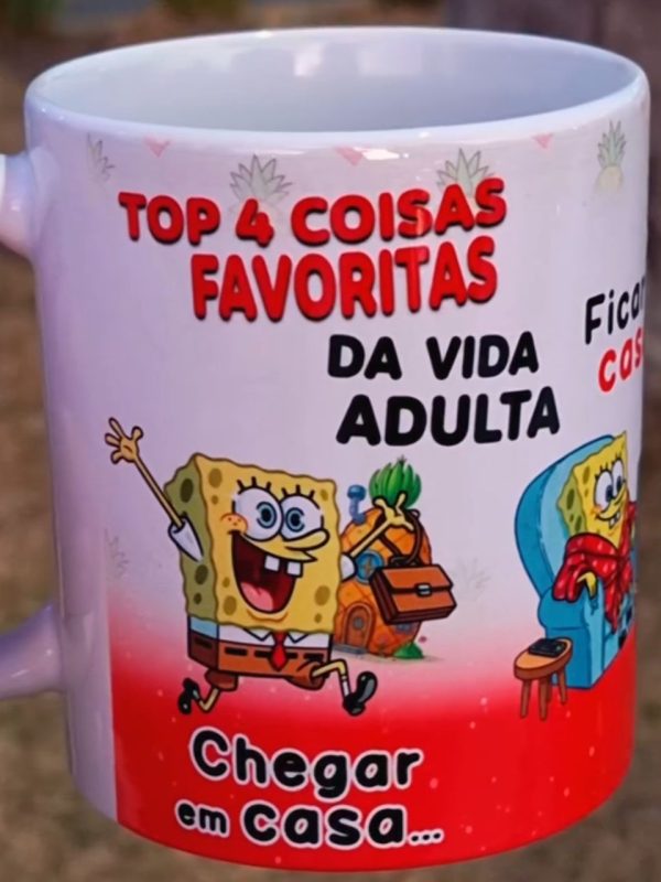 Arte Avulsa –  Bob Esponja Top 04 Coisas - Imagem 1