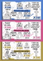 Arte Avulsa –  Jesus tá lá 03 versões - Unisex, Feminina, Masculina (Dourada, Rosa, Azul) - Imagem 4