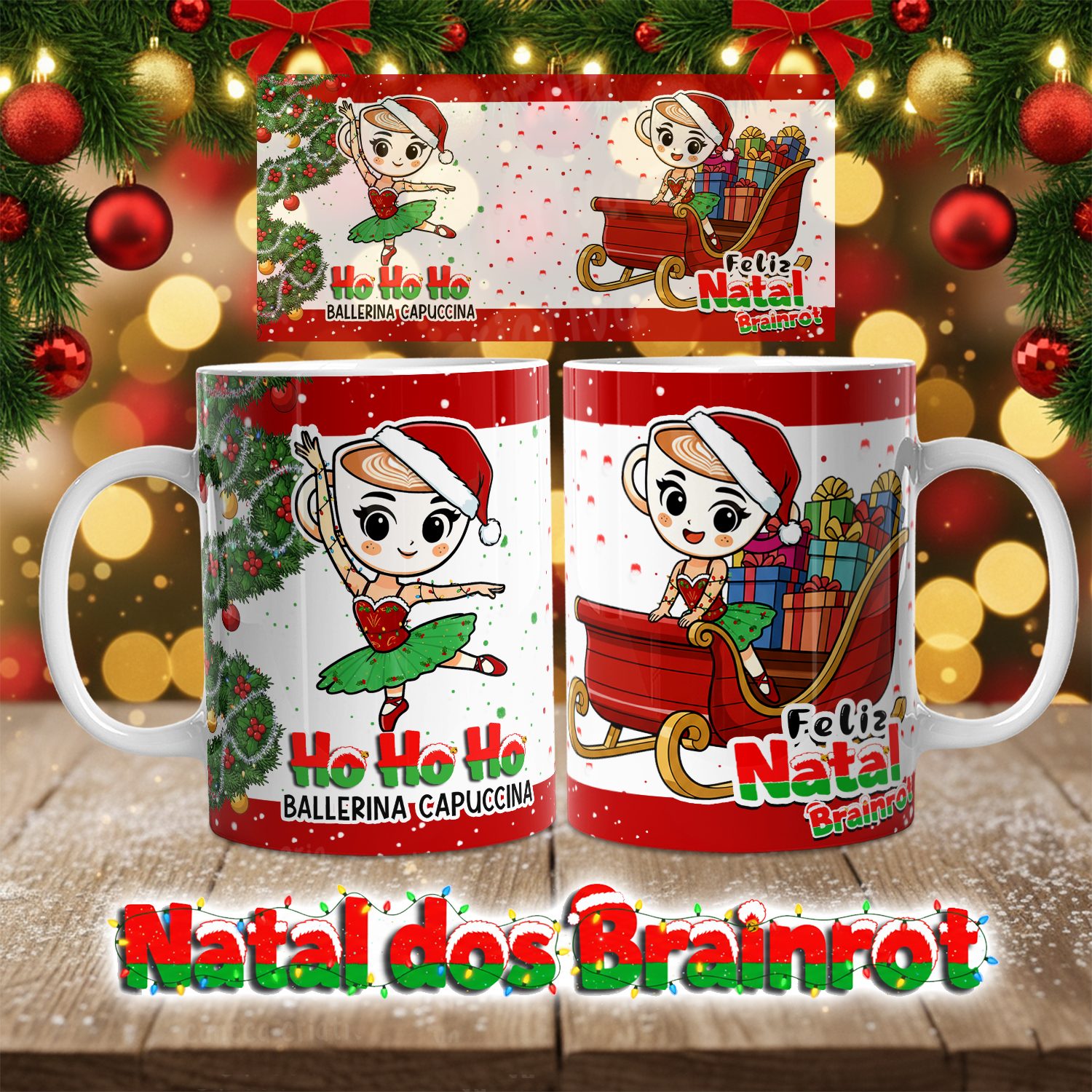 MOCKUP - 01 Kit Digital - O Natal dos Brainrot - Memes 2025 - Imagem 2