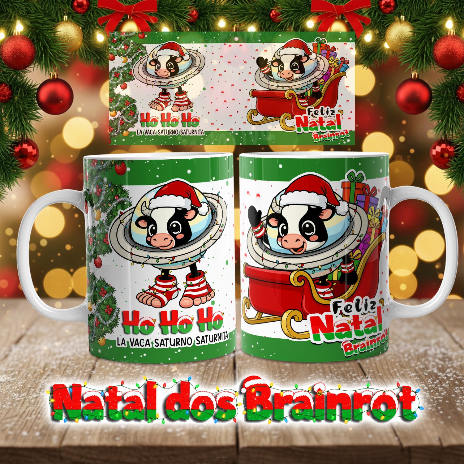 MOCKUP - 02 Kit Digital - O Natal dos Brainrot - Memes 2025 - Imagem 3