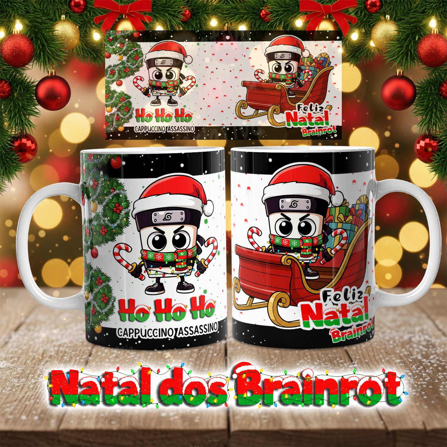 MOCKUP - 03 Kit Digital - O Natal dos Brainrot - Memes 2025 - Imagem 4